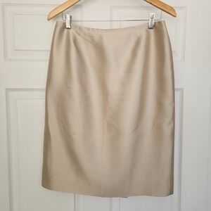 Dana Buchanan Women's Silk Pencil Skirt Champagne lined Size‎ 10